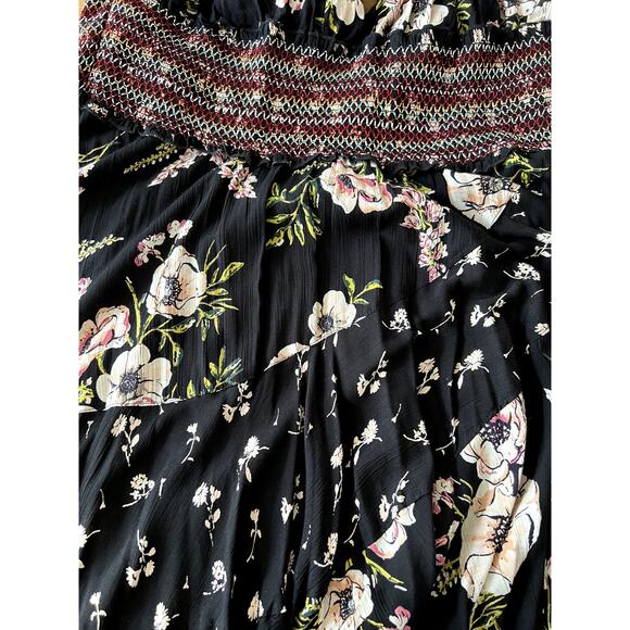 Curvy Sense Multi Floral Halter Asymmetrical Hem Maxi Dress Size 2X Boho Beach - Picture 4 of 7